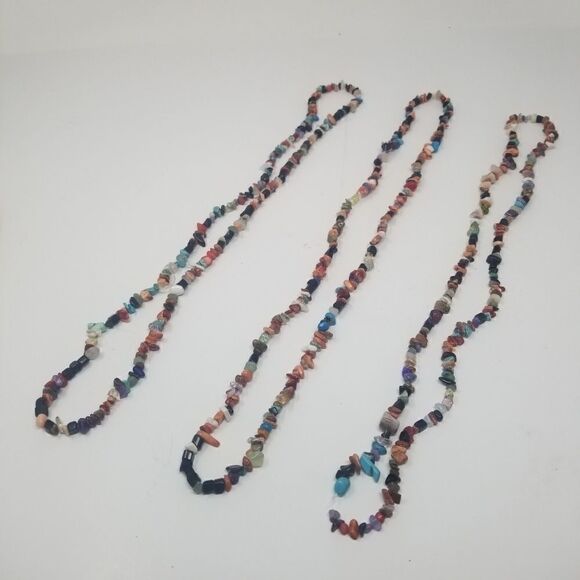 One Strand Assorted Agate Chips - Picture 2 of 5